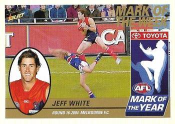 2005 Select Tradition AFL - Mark of the Week #MW16 Jeff White Front